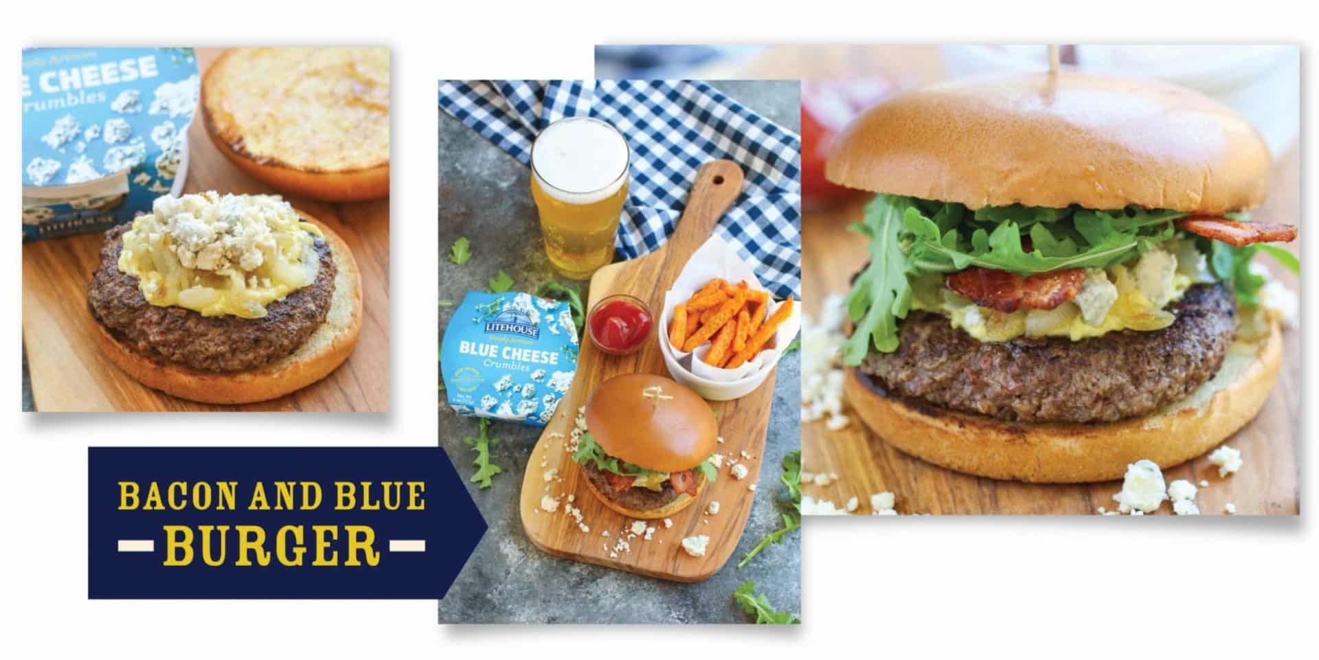 BACON AND BLUE BURGER