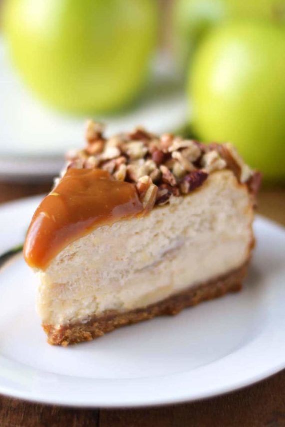 Caramel Apple Cheesecake Slice