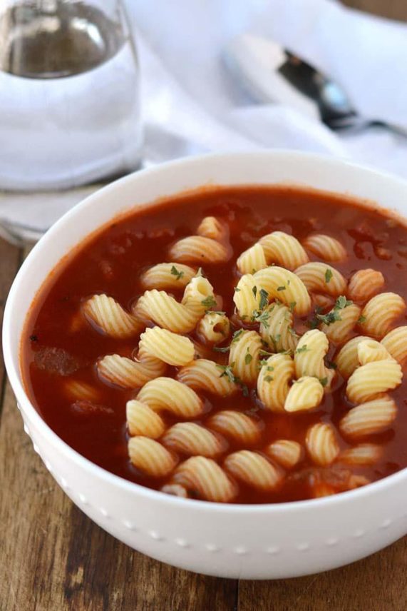 Beef and Tomato Noodle Soup