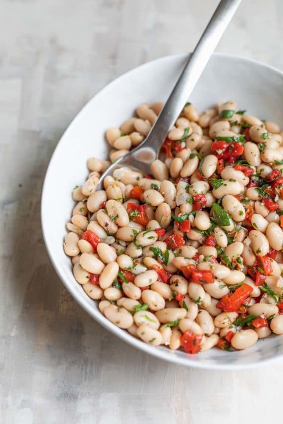 Ready to serve Marinated White Bean Salad