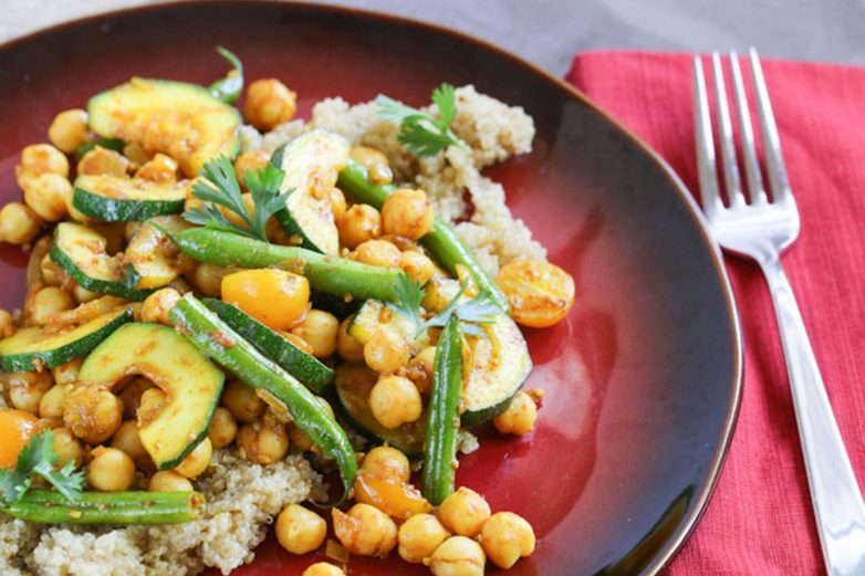 Big plate full of Vegetable Tagine