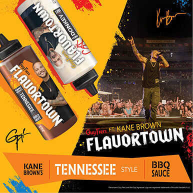 Kane Brown and Guy Fieri Bring Southern Charm to Your Kitchen With New Flavortown Tennessee Style BBQ Sauce