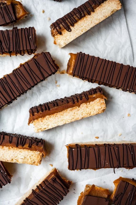 Big batch of Homemade Twix Bars