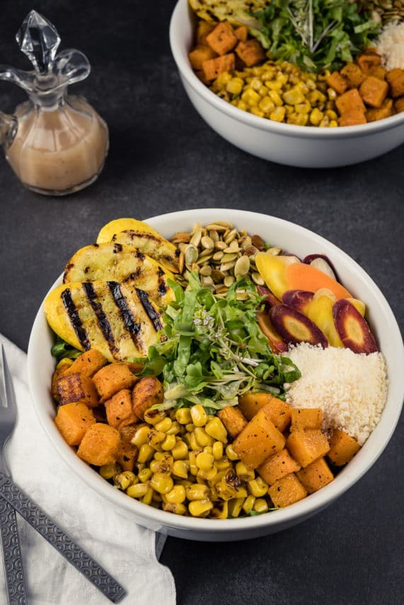 Big bowl of Garden Harvest Salad