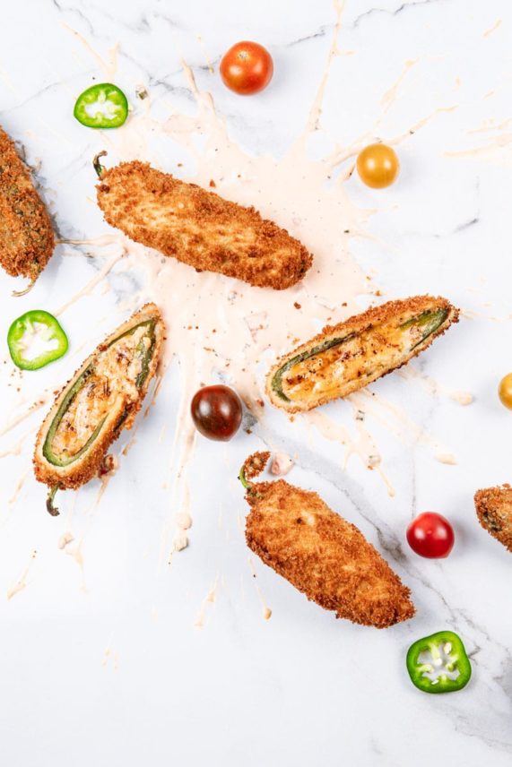 Serving up Bacon and Four-Cheese Stuffed Jalapeno Poppers