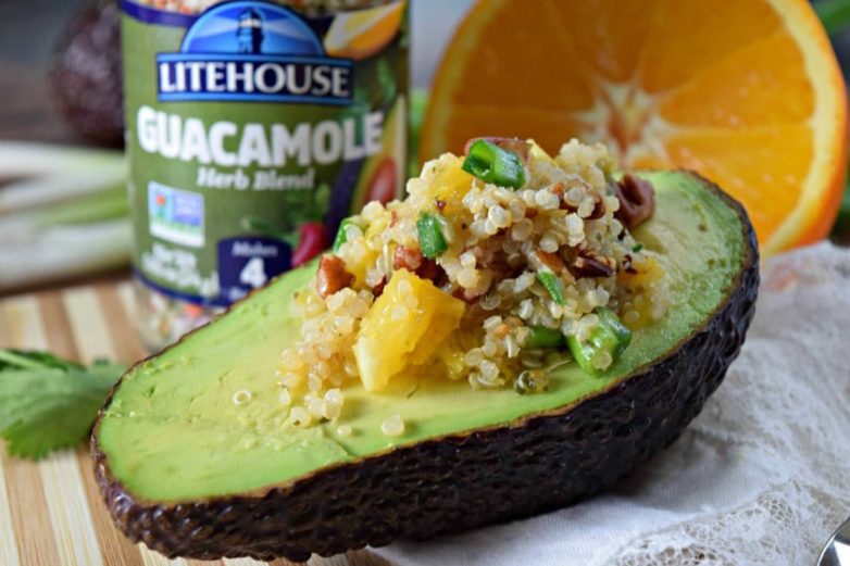 Vibrant and vitamin-packed Stuffed Quinoa Orange Avocados