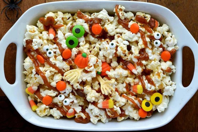 Big batch of Halloween Monster Popcorn
