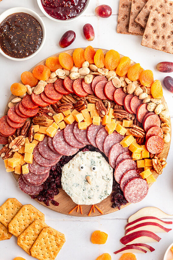 Thanksgiving Turkey Charcuterie Board Recipe