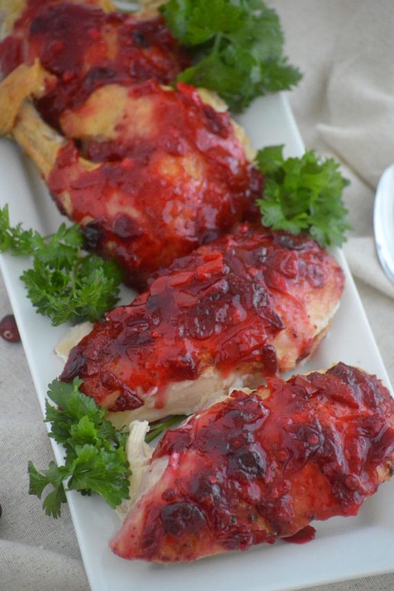 Just served order of Cranberry Ginger Chili Chicken