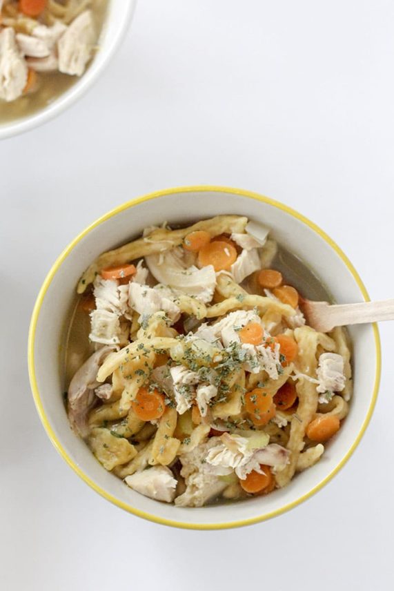 Just served Chicken and Noodles with Pumpkin and Sage